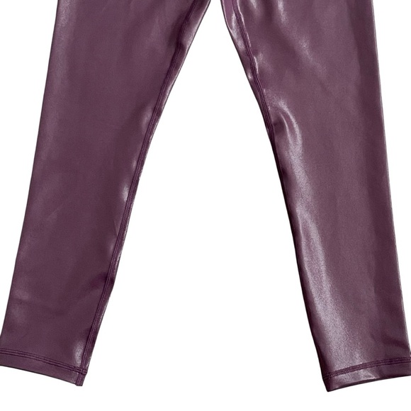 Zyia Active High Waist Shimmer Metallic Leggings Women’s Size 6-8 Plum Athletic - Picture 5 of 9